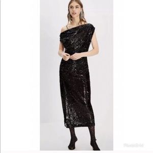 Zara sequin midi dress